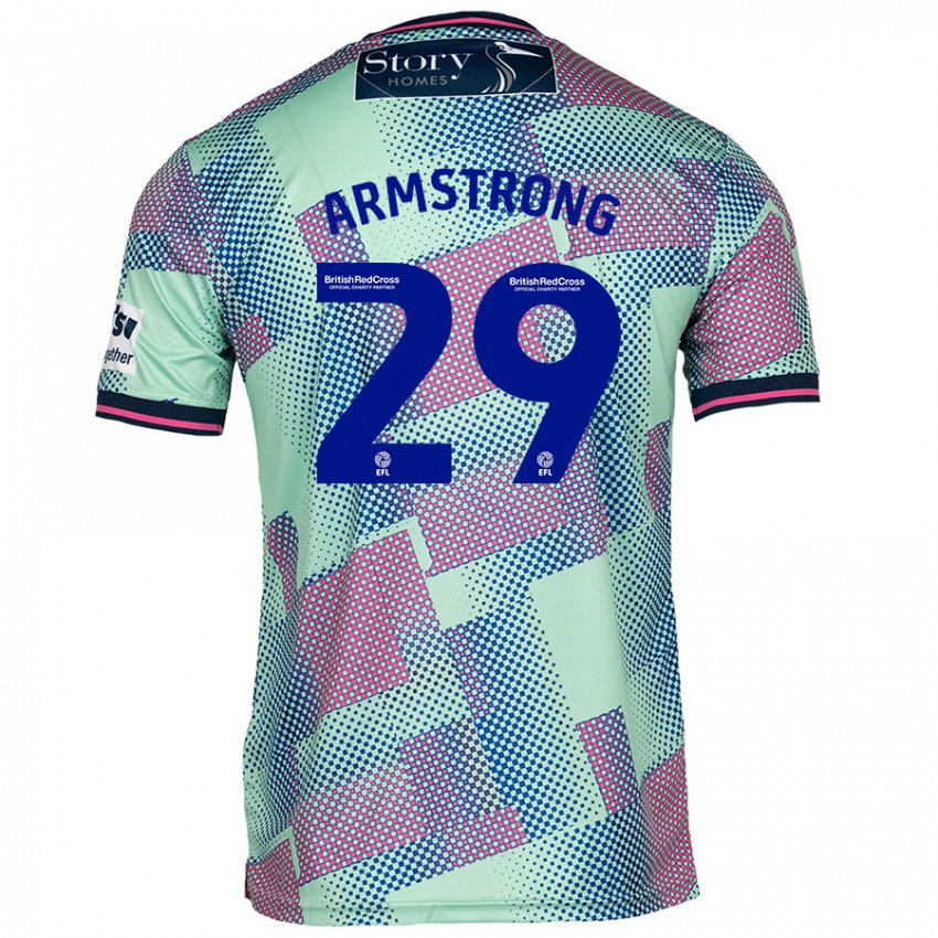 Kinder Luke Armstrong #29 Grün Auswärtstrikot Trikot 2024/25 T-Shirt Österreich