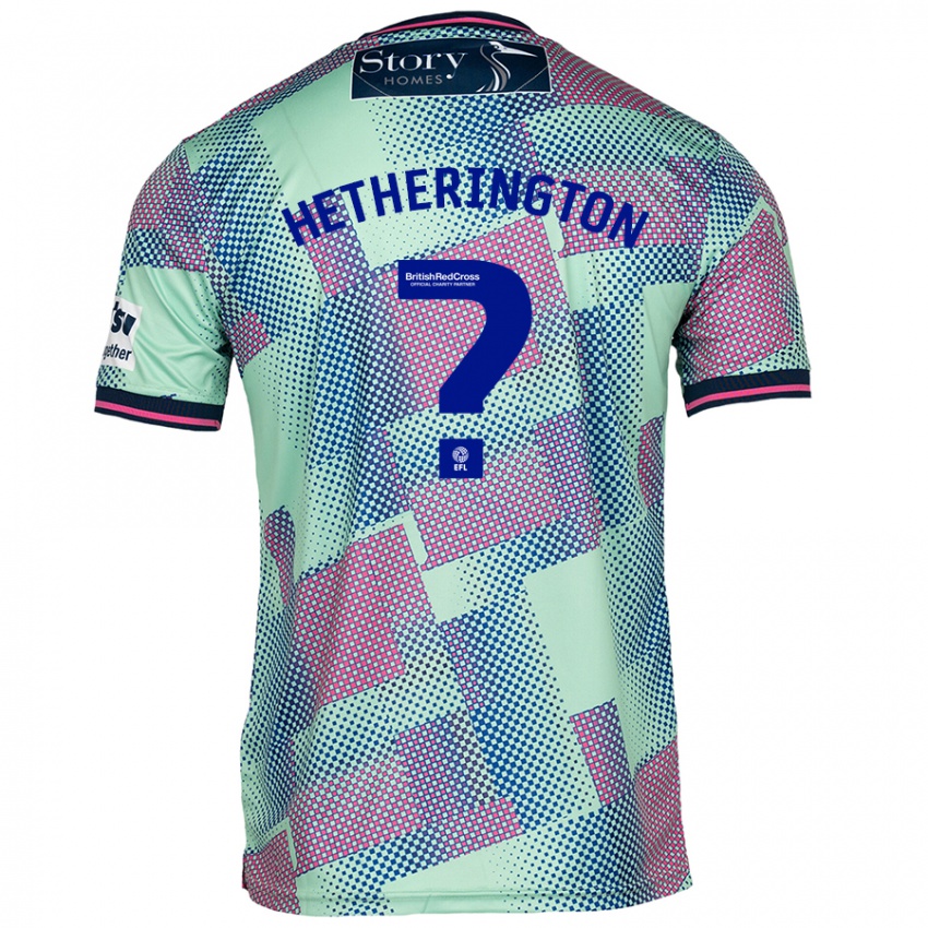 Kinder Sam Hetherington #0 Grün Auswärtstrikot Trikot 2024/25 T-Shirt Österreich