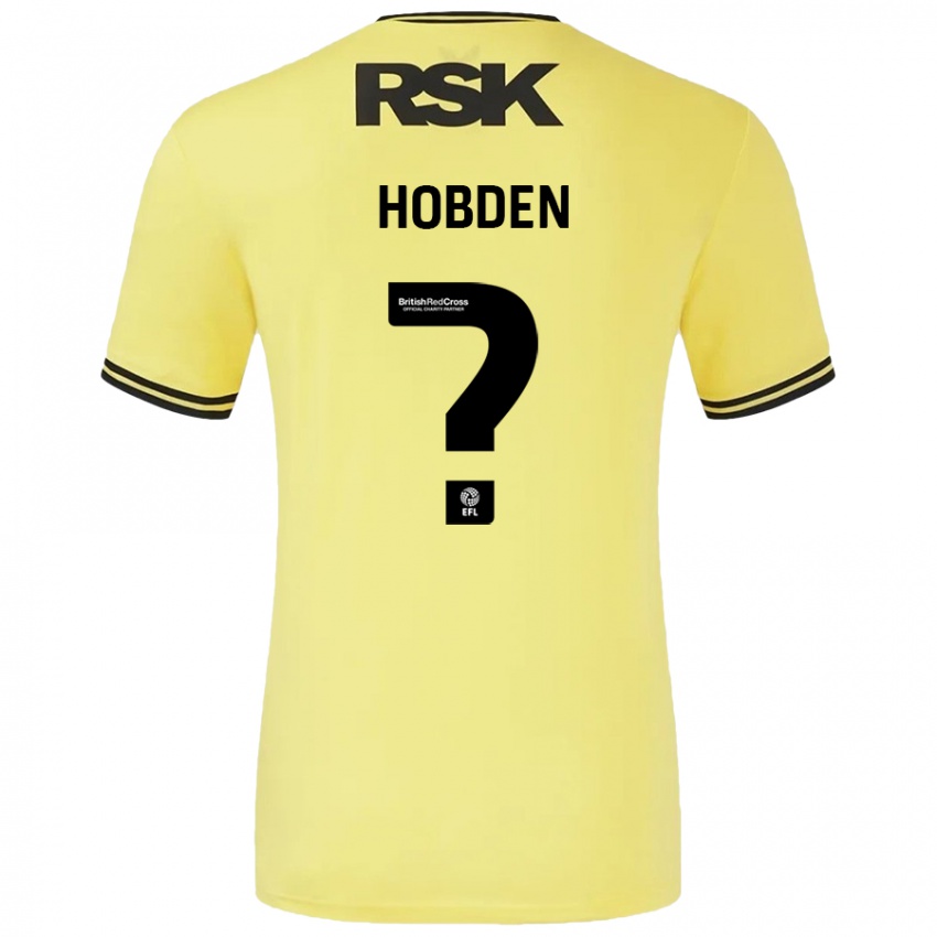 Kinder Ollie Hobden #0 Gelb Schwarz Auswärtstrikot Trikot 2024/25 T-Shirt Österreich