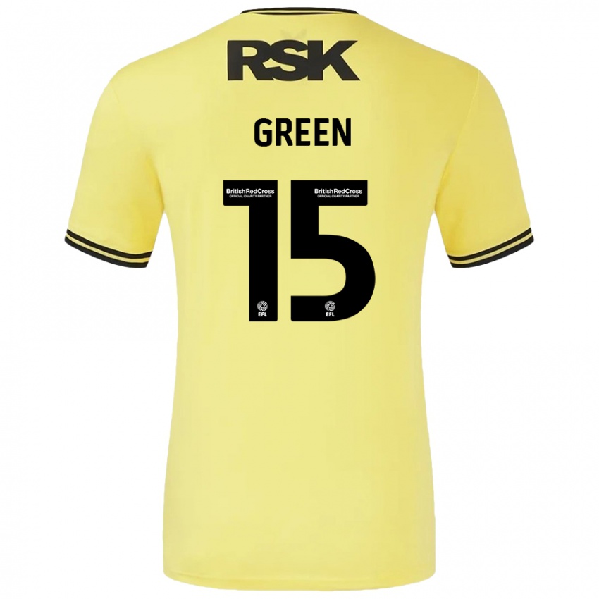 Kinder Kayleigh Green #15 Gelb Schwarz Auswärtstrikot Trikot 2024/25 T-Shirt Österreich