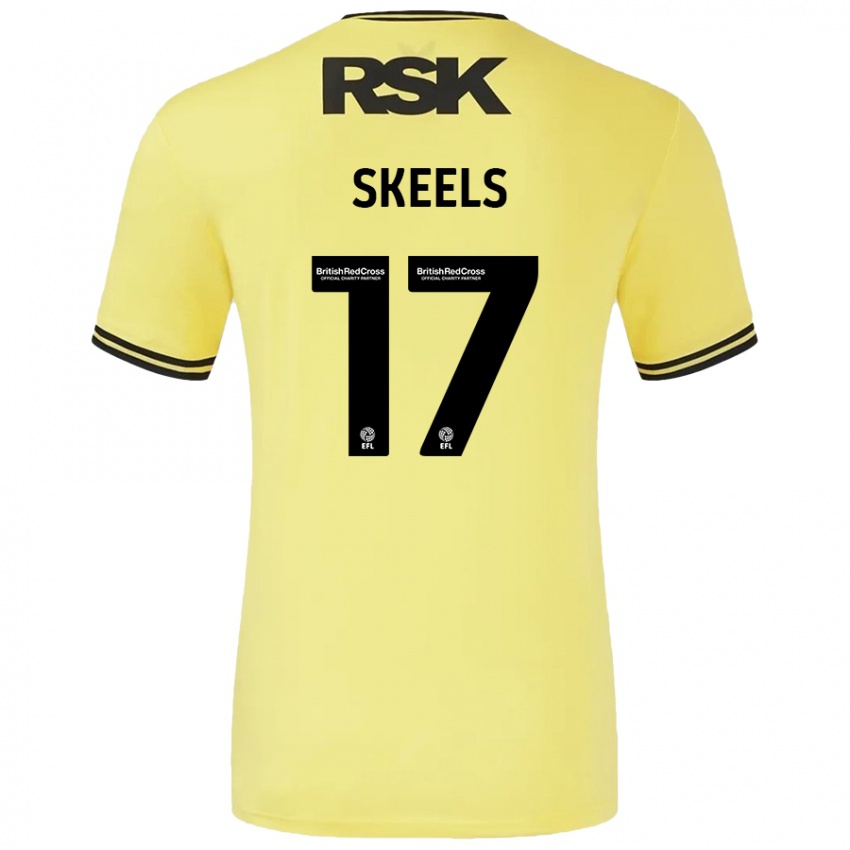 Kinder Kiera Skeels #17 Gelb Schwarz Auswärtstrikot Trikot 2024/25 T-Shirt Österreich