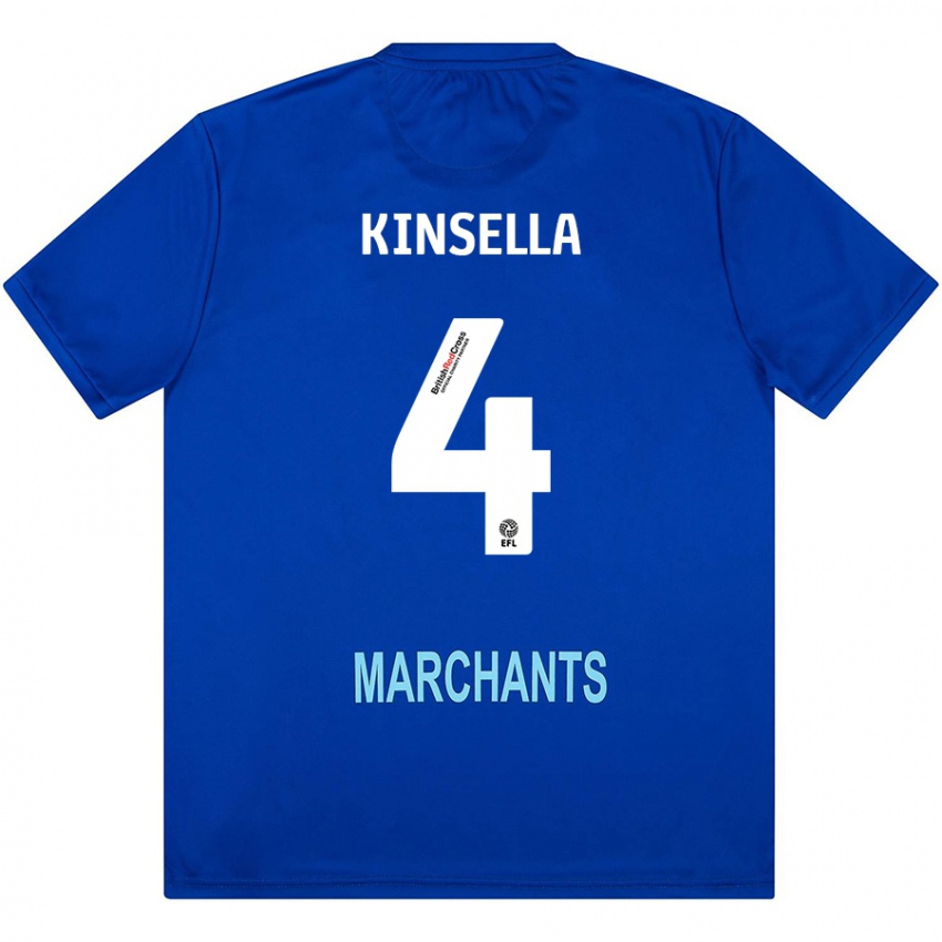 Kinder Liam Kinsella #4 Grün Auswärtstrikot Trikot 2024/25 T-Shirt Österreich