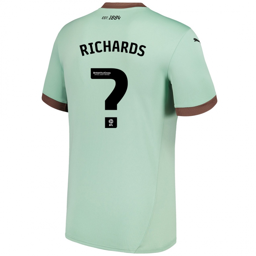 Kinder Jerome Richards #0 Blassgrün Auswärtstrikot Trikot 2024/25 T-Shirt Österreich