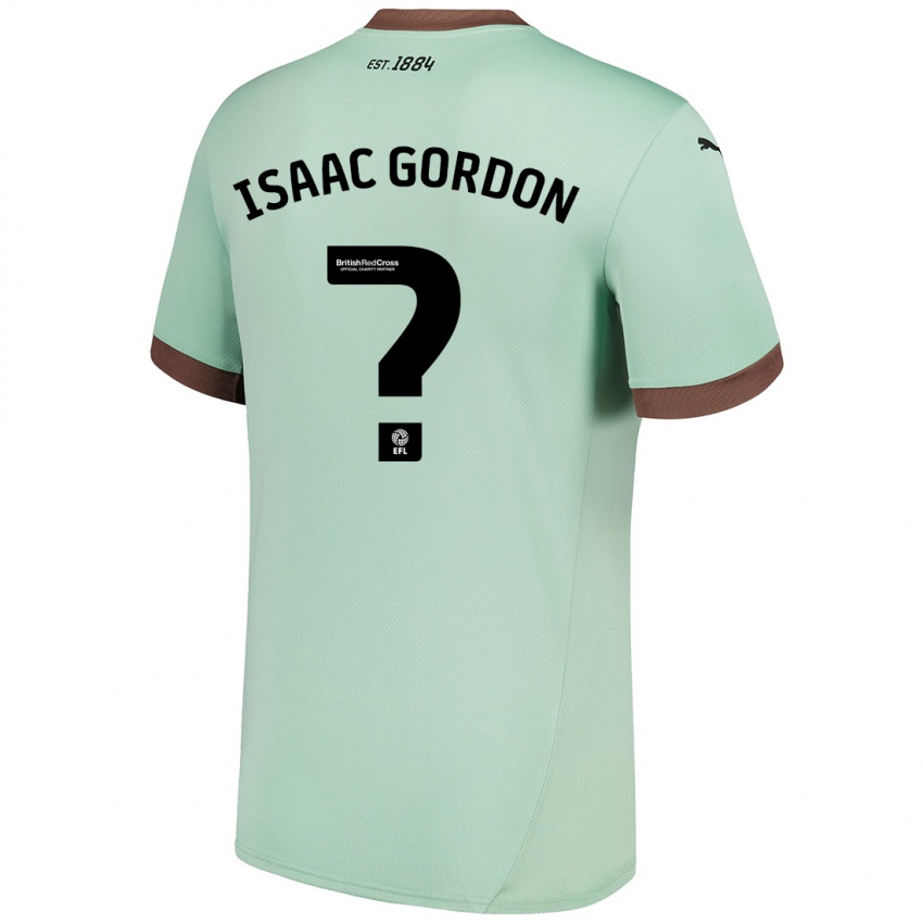 Kinder Isaac Gordon #0 Blassgrün Auswärtstrikot Trikot 2024/25 T-Shirt Österreich