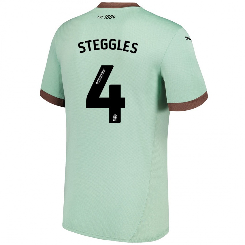 Kinder Charlotte Steggles #4 Blassgrün Auswärtstrikot Trikot 2024/25 T-Shirt Österreich