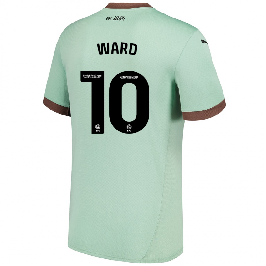 Kinder Hannah Ward #10 Blassgrün Auswärtstrikot Trikot 2024/25 T-Shirt Österreich