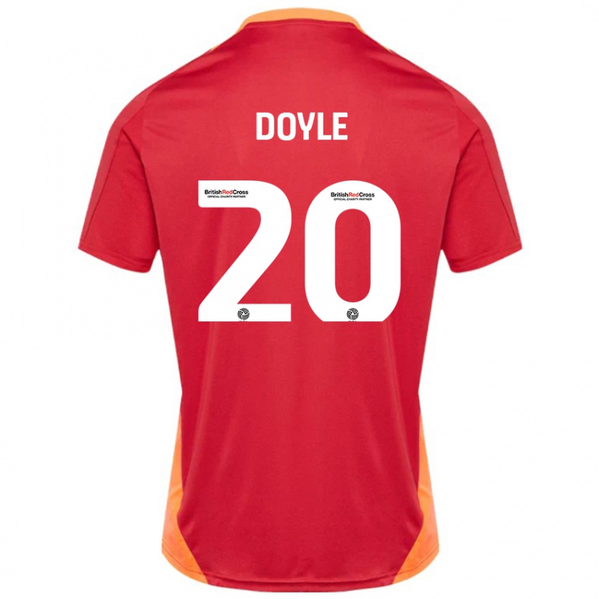 Kinder Kamari Doyle #20 Blau Cremeweiß Auswärtstrikot Trikot 2024/25 T-Shirt Österreich