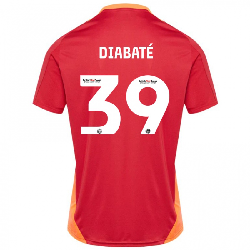 Kinder Cheick Diabaté #39 Blau Cremeweiß Auswärtstrikot Trikot 2024/25 T-Shirt Österreich