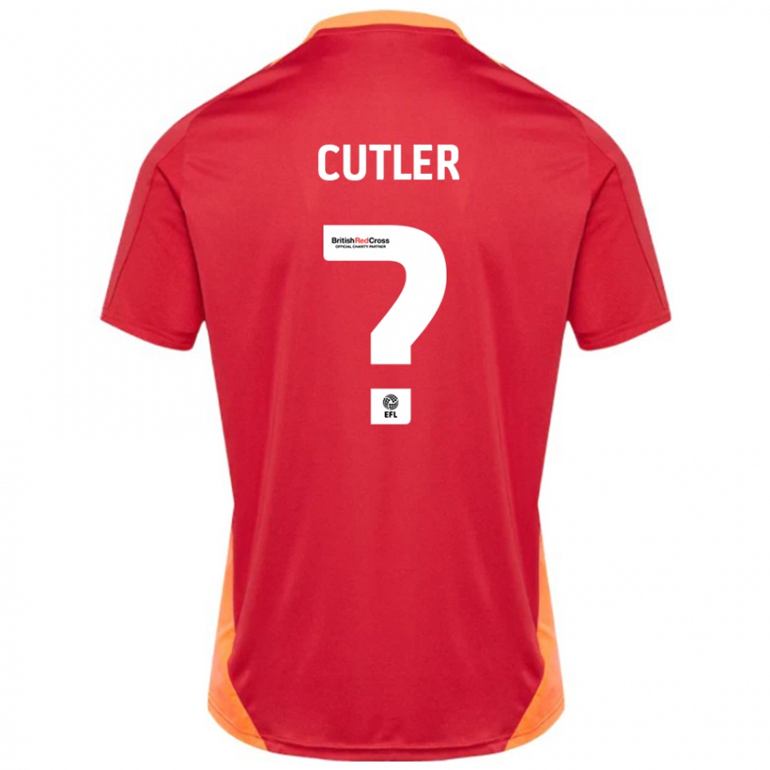 Kinder Theo Cutler #0 Blau Cremeweiß Auswärtstrikot Trikot 2024/25 T-Shirt Österreich