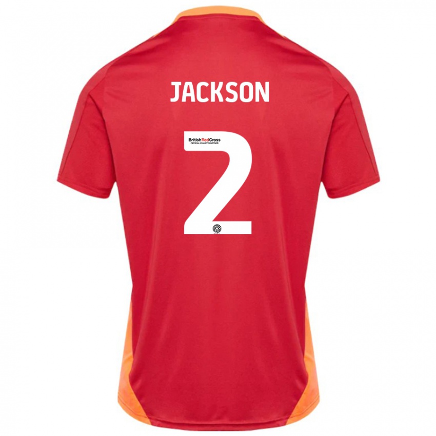 Kinder Bow Jackson #2 Blau Cremeweiß Auswärtstrikot Trikot 2024/25 T-Shirt Österreich