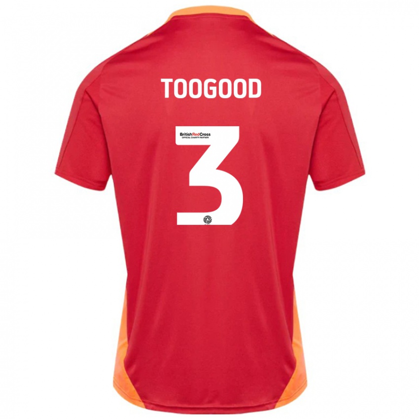 Kinder Emily Toogood #3 Blau Cremeweiß Auswärtstrikot Trikot 2024/25 T-Shirt Österreich