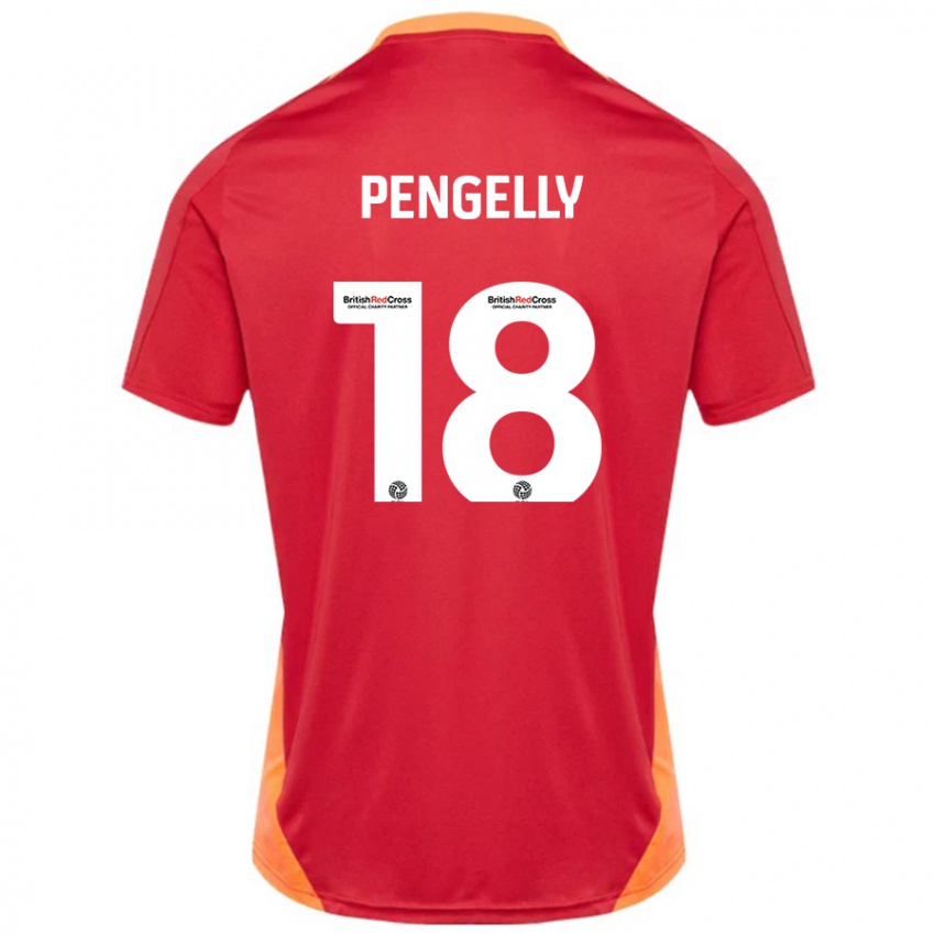 Kinder Connie Pengelly #18 Blau Cremeweiß Auswärtstrikot Trikot 2024/25 T-Shirt Österreich