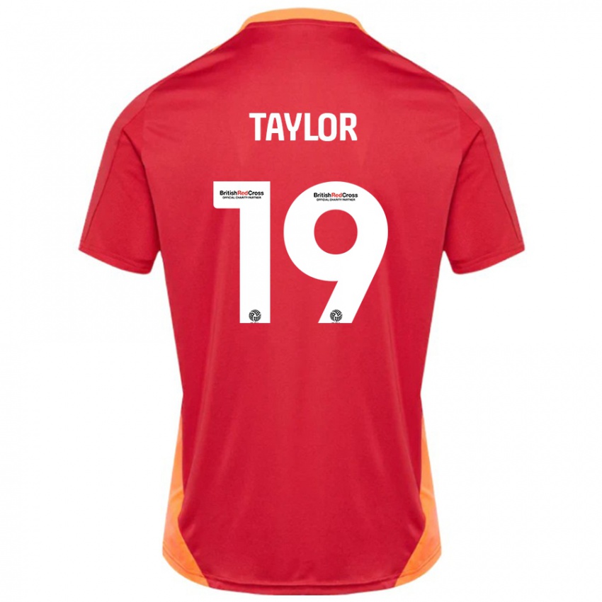 Kinder Mollie Taylor #19 Blau Cremeweiß Auswärtstrikot Trikot 2024/25 T-Shirt Österreich