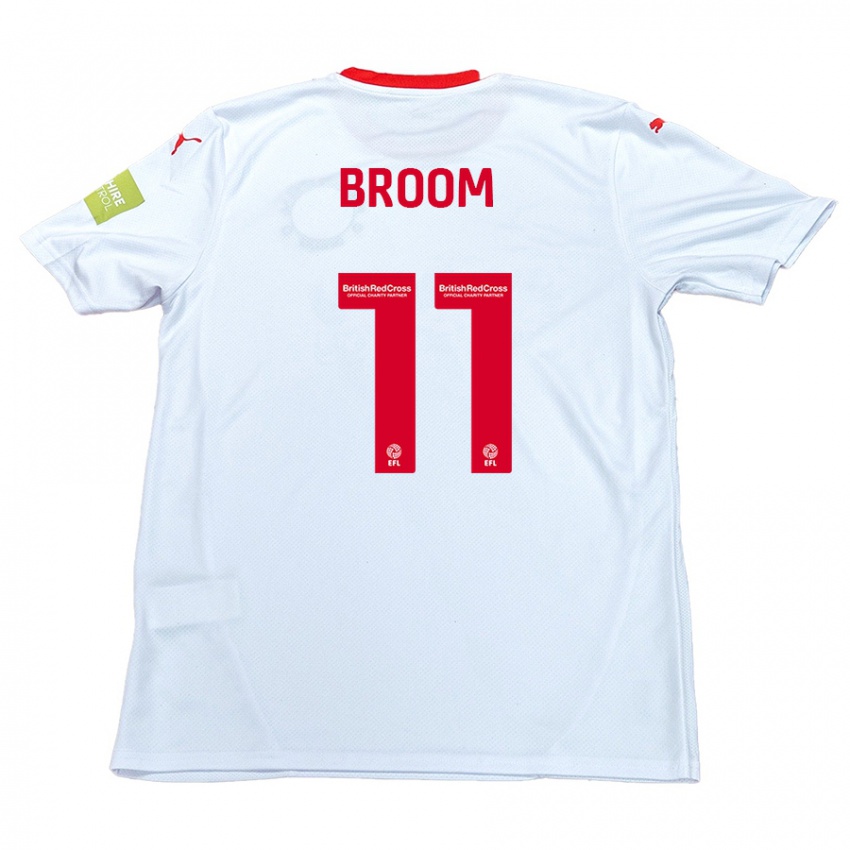 Kinder Ryan Broom #11 Weiß Auswärtstrikot Trikot 2024/25 T-Shirt Österreich