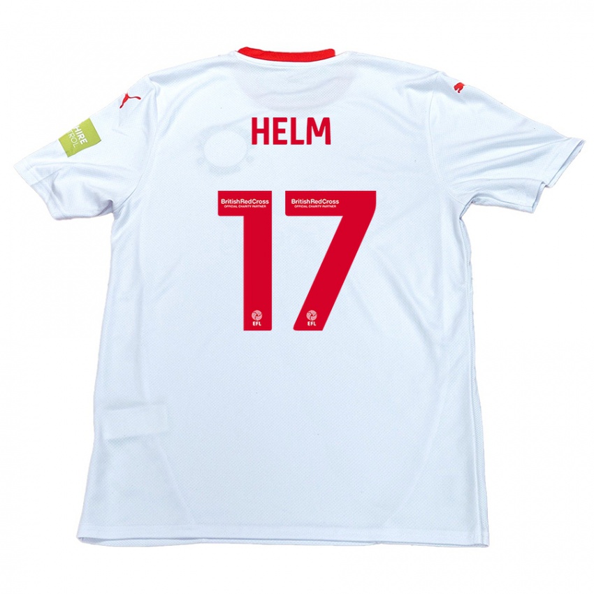 Kinder Mark Helm #17 Weiß Auswärtstrikot Trikot 2024/25 T-Shirt Österreich