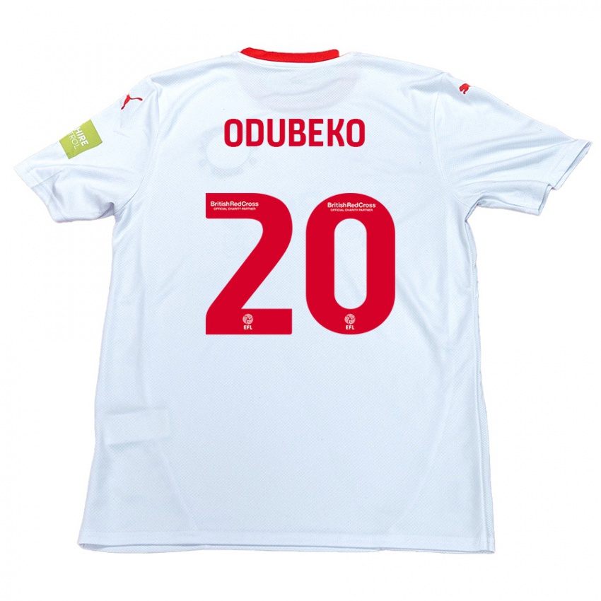 Kinder Mipo Odubeko #20 Weiß Auswärtstrikot Trikot 2024/25 T-Shirt Österreich