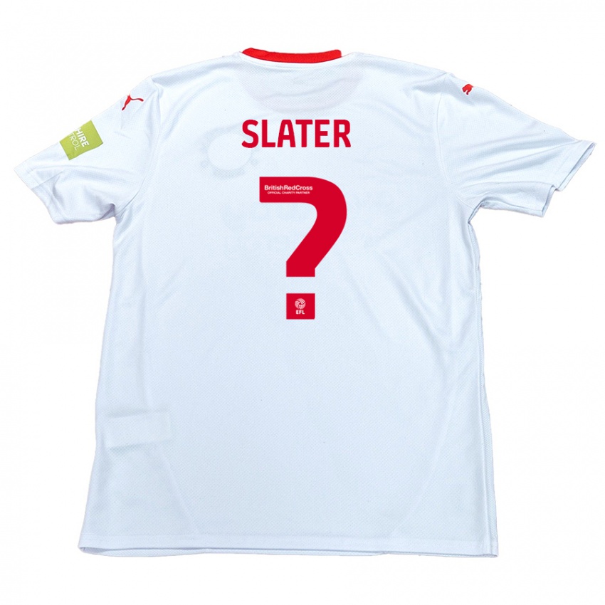 Kinder Adham Slater #0 Weiß Auswärtstrikot Trikot 2024/25 T-Shirt Österreich