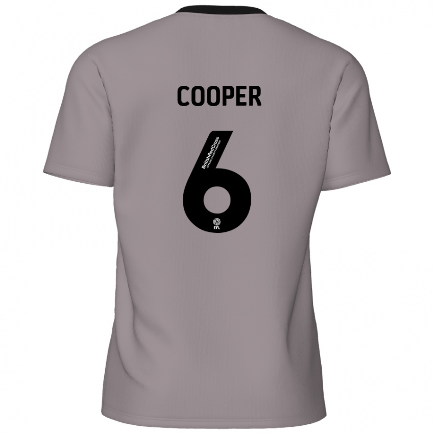 Kinder Brandon Cooper #6 Grau Auswärtstrikot Trikot 2024/25 T-Shirt Österreich