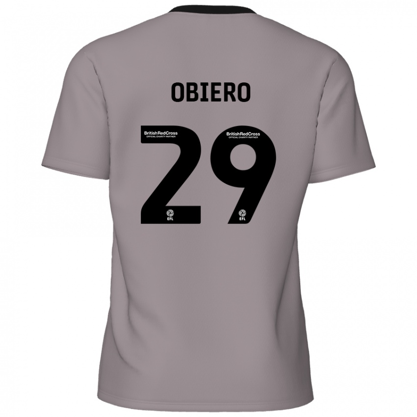 Kinder Zech Obiero #29 Grau Auswärtstrikot Trikot 2024/25 T-Shirt Österreich