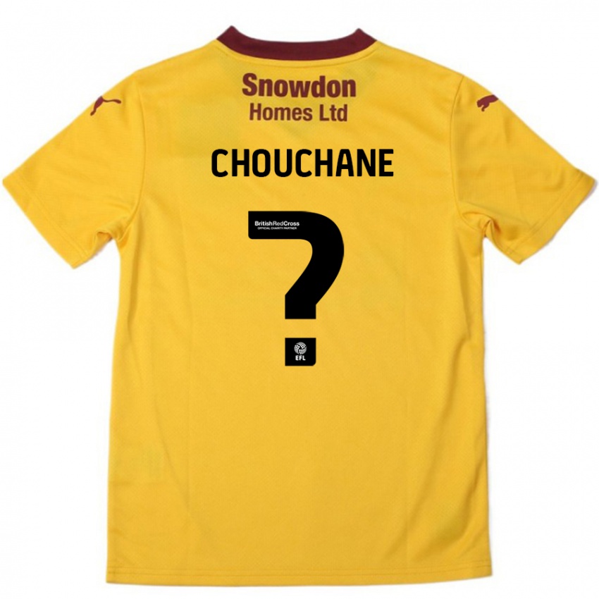 Kinder Samy Chouchane #0 Orange Burgunderrot Auswärtstrikot Trikot 2024/25 T-Shirt Österreich