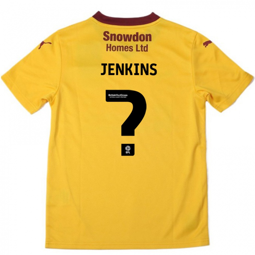 Kinder Leo Jenkins #0 Orange Burgunderrot Auswärtstrikot Trikot 2024/25 T-Shirt Österreich