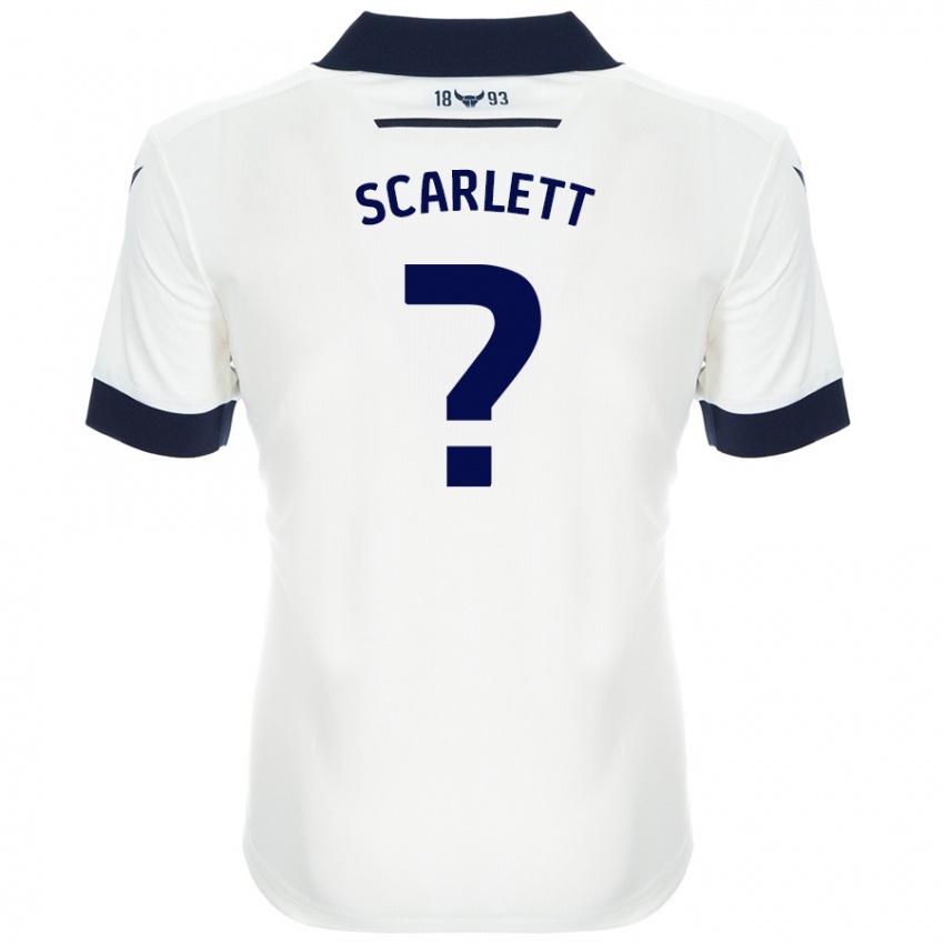 Kinder Dane Scarlett #0 Weiß Marineblau Auswärtstrikot Trikot 2024/25 T-Shirt Österreich