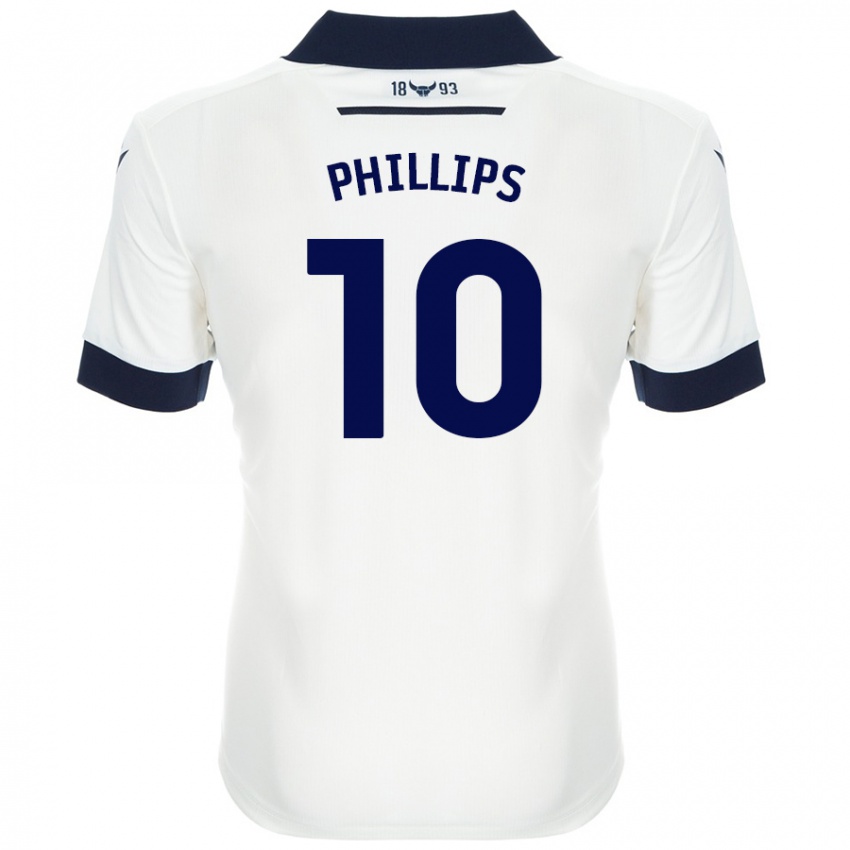 Kinder Matt Phillips #10 Weiß Marineblau Auswärtstrikot Trikot 2024/25 T-Shirt Österreich