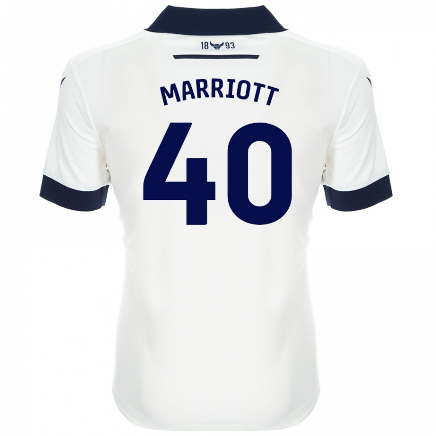 Kinder Monty Marriott #40 Weiß Marineblau Auswärtstrikot Trikot 2024/25 T-Shirt Österreich