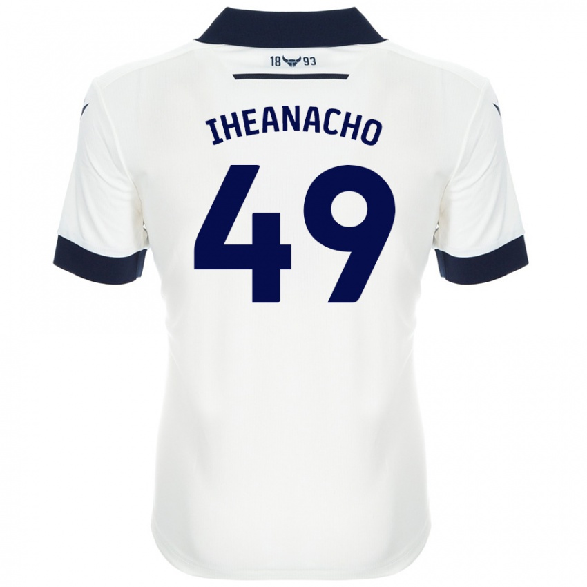 Kinder Josh Iheanacho #49 Weiß Marineblau Auswärtstrikot Trikot 2024/25 T-Shirt Österreich