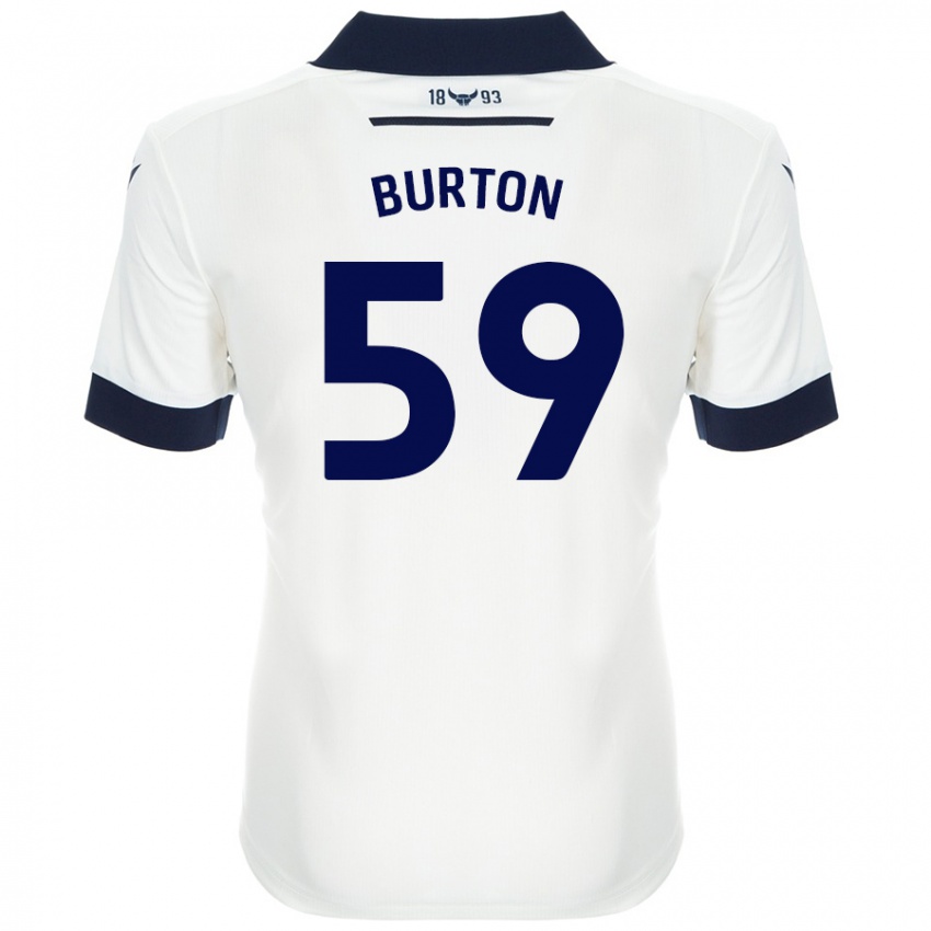 Kinder Kasway Burton #59 Weiß Marineblau Auswärtstrikot Trikot 2024/25 T-Shirt Österreich