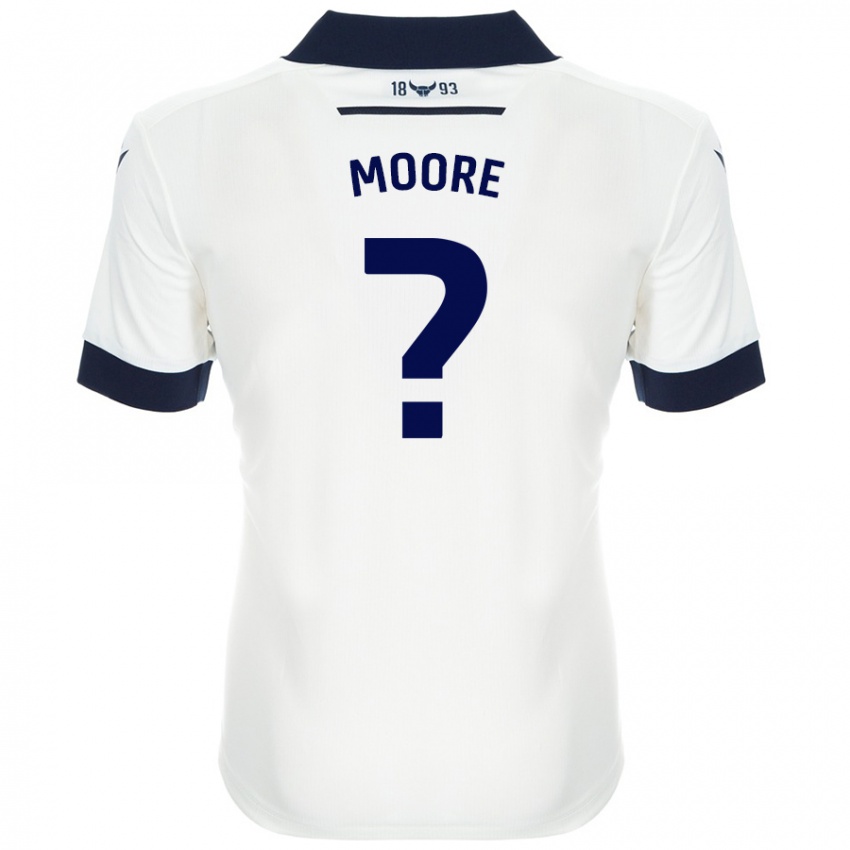 Kinder Brogan Moore #0 Weiß Marineblau Auswärtstrikot Trikot 2024/25 T-Shirt Österreich