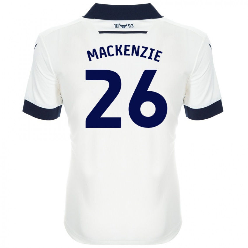 Kinder Hannah Mackenzie #26 Weiß Marineblau Auswärtstrikot Trikot 2024/25 T-Shirt Österreich