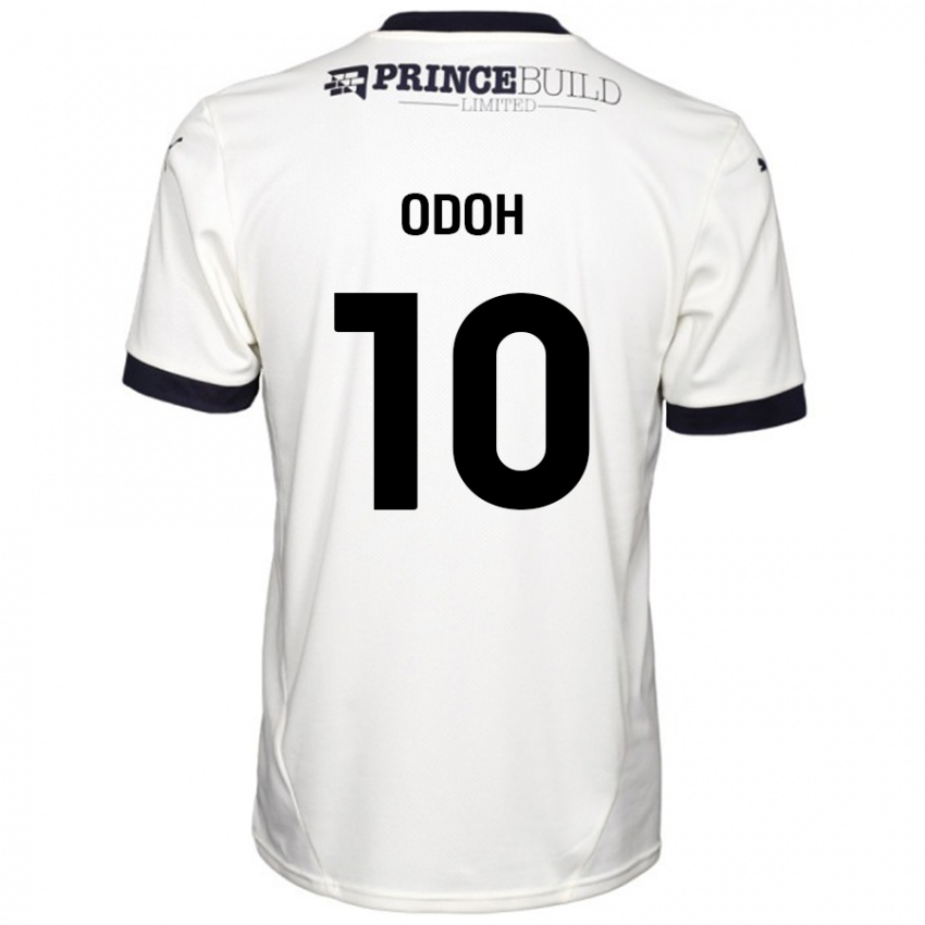 Kinder Abraham Odoh #10 Cremeweiß Schwarz Auswärtstrikot Trikot 2024/25 T-Shirt Österreich