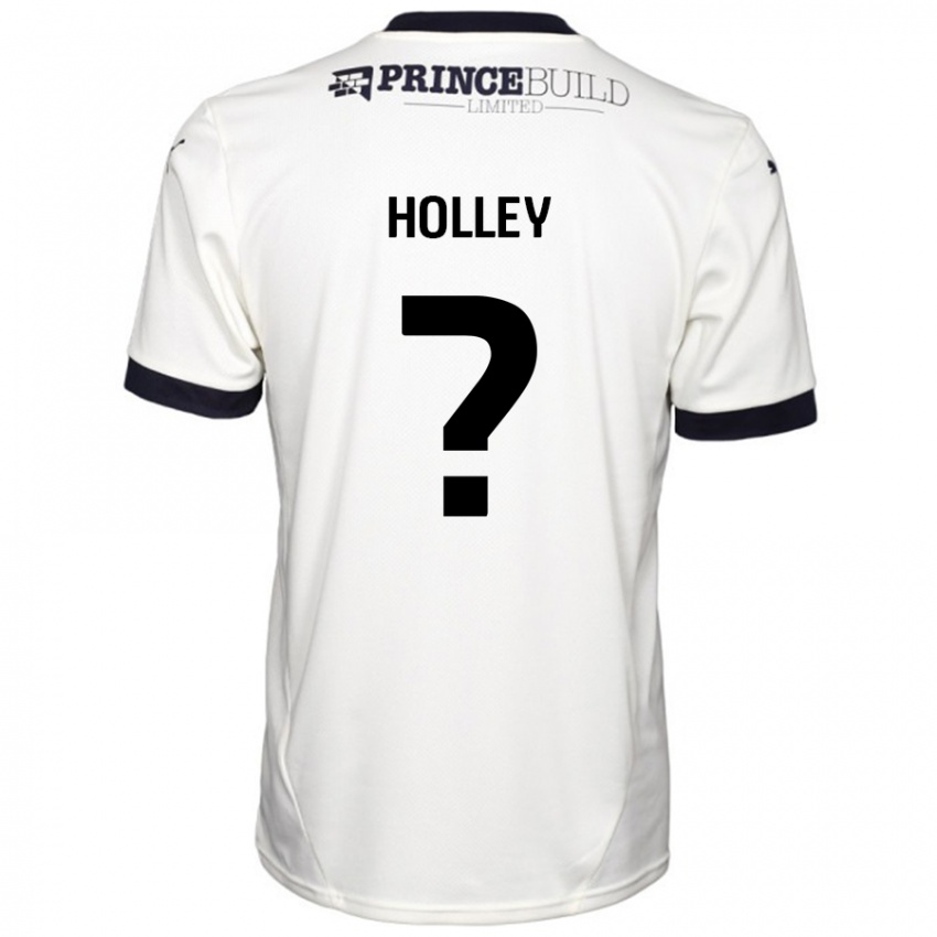 Kinder George Holley #0 Cremeweiß Schwarz Auswärtstrikot Trikot 2024/25 T-Shirt Österreich