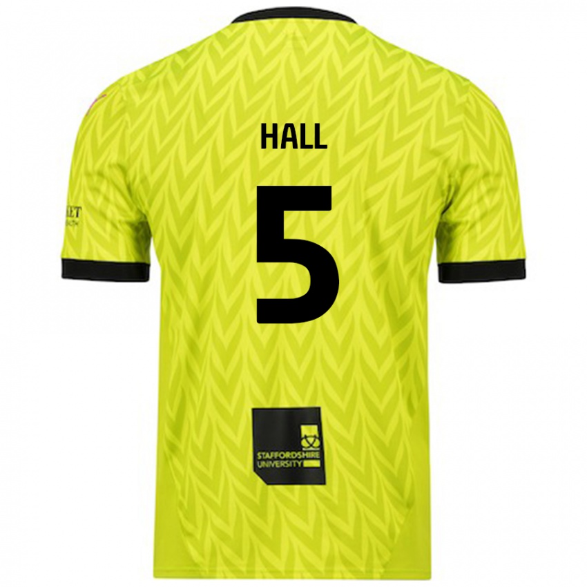 Kinder Connor Hall #5 Fluoreszierend Grün Auswärtstrikot Trikot 2024/25 T-Shirt Österreich