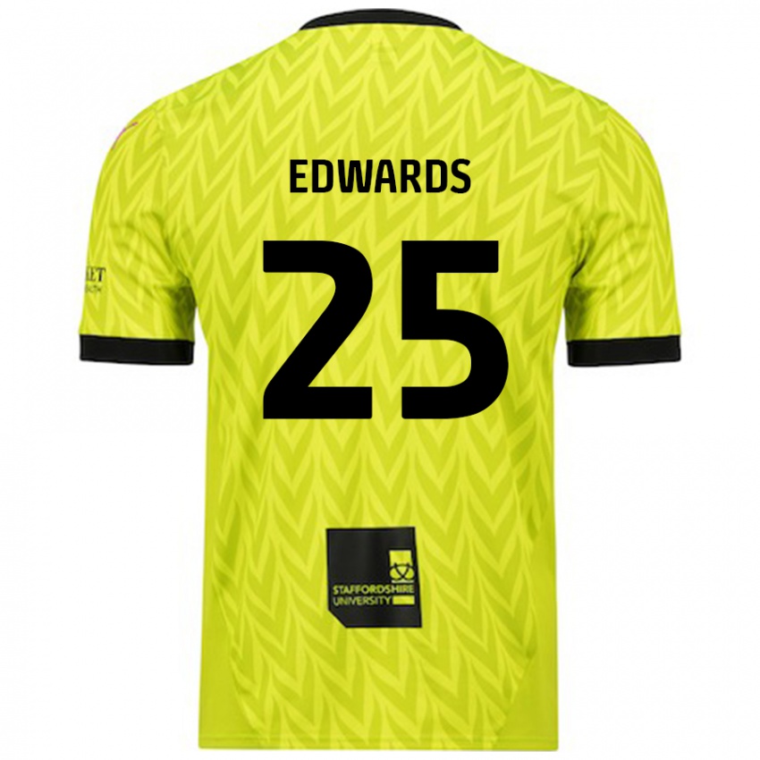 Kinder Diamond Edwards #25 Fluoreszierend Grün Auswärtstrikot Trikot 2024/25 T-Shirt Österreich