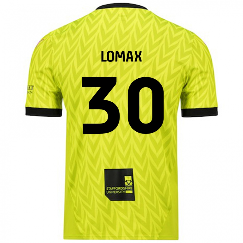 Kinder Ben Lomax #30 Fluoreszierend Grün Auswärtstrikot Trikot 2024/25 T-Shirt Österreich