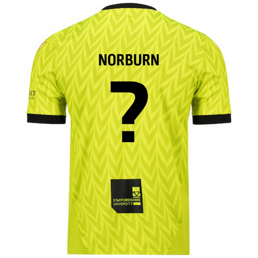 Kinder Dylan Norburn #0 Fluoreszierend Grün Auswärtstrikot Trikot 2024/25 T-Shirt Österreich