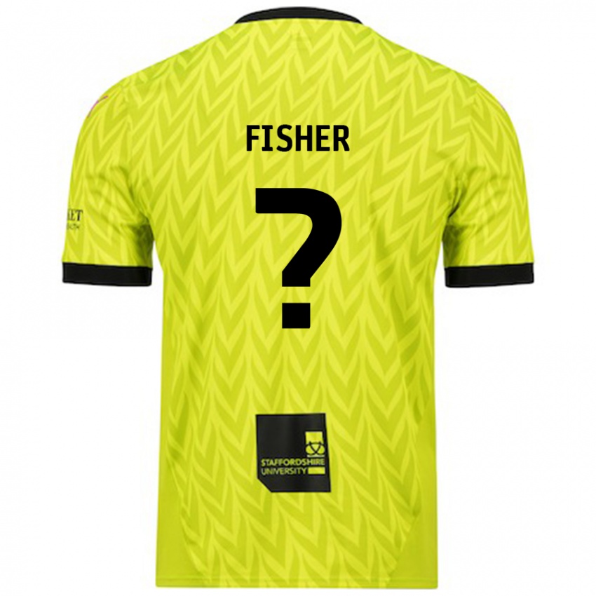 Kinder Elijah Fisher #0 Fluoreszierend Grün Auswärtstrikot Trikot 2024/25 T-Shirt Österreich