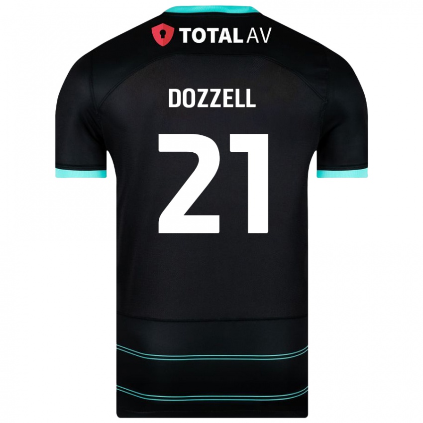 Kinder Andre Dozzell #21 Schwarz Auswärtstrikot Trikot 2024/25 T-Shirt Österreich