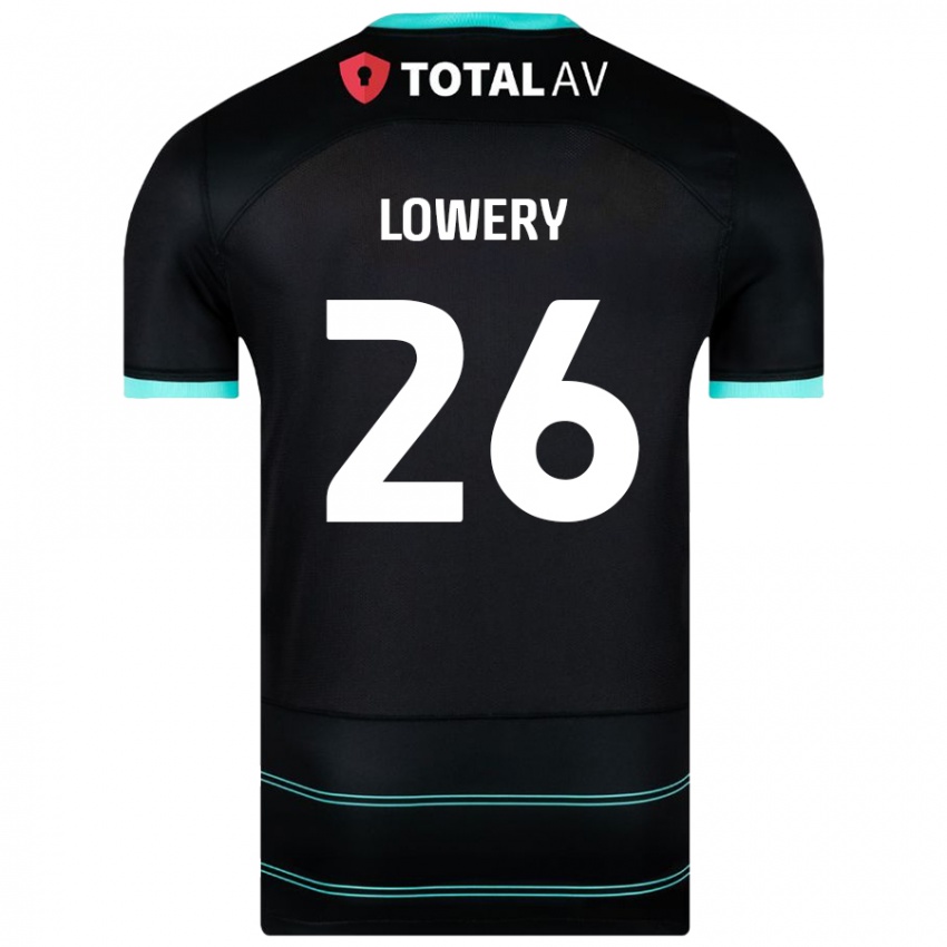 Kinder Tom Lowery #26 Schwarz Auswärtstrikot Trikot 2024/25 T-Shirt Österreich