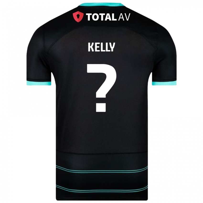 Kinder Liam Kelly #0 Schwarz Auswärtstrikot Trikot 2024/25 T-Shirt Österreich