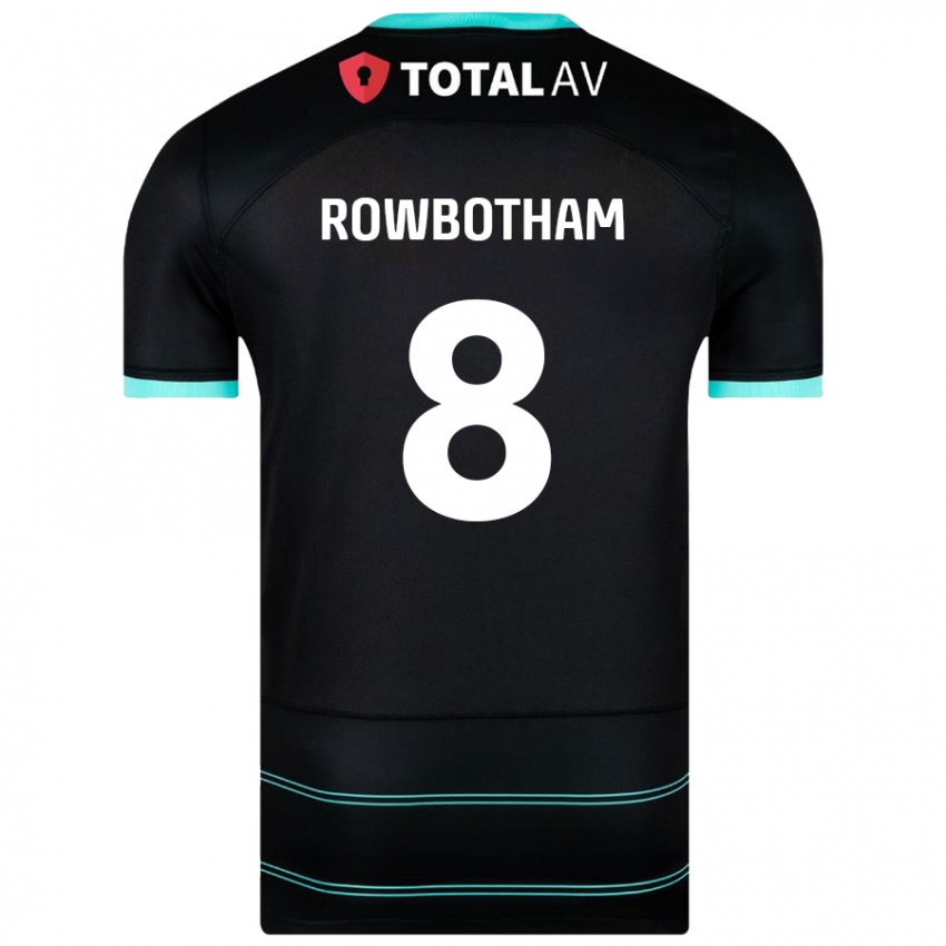 Kinder Ava Rowbotham #8 Schwarz Auswärtstrikot Trikot 2024/25 T-Shirt Österreich