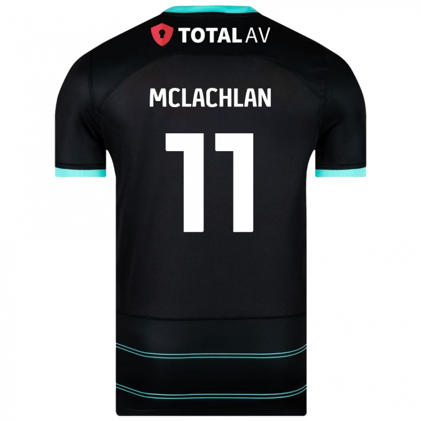 Kinder Daisy Mclachlan #11 Schwarz Auswärtstrikot Trikot 2024/25 T-Shirt Österreich