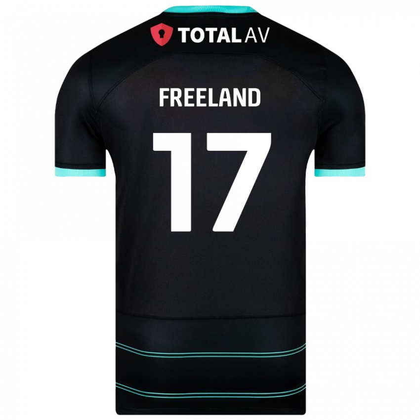 Kinder Georgie Freeland #17 Schwarz Auswärtstrikot Trikot 2024/25 T-Shirt Österreich