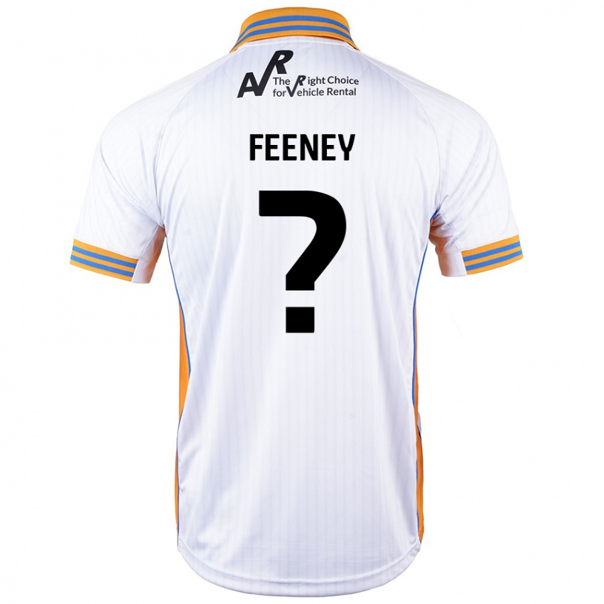 Kinder Josh Feeney #0 Weiß Auswärtstrikot Trikot 2024/25 T-Shirt Österreich