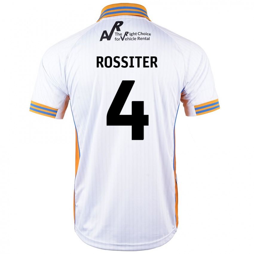 Kinder Jordan Rossiter #4 Weiß Auswärtstrikot Trikot 2024/25 T-Shirt Österreich