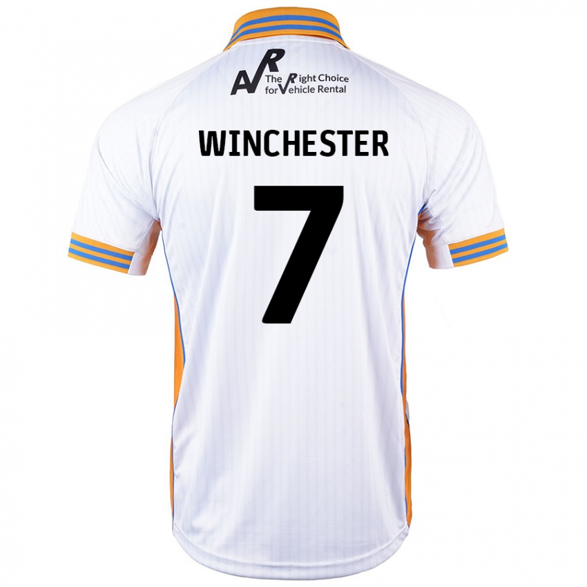 Kinder Carl Winchester #7 Weiß Auswärtstrikot Trikot 2024/25 T-Shirt Österreich