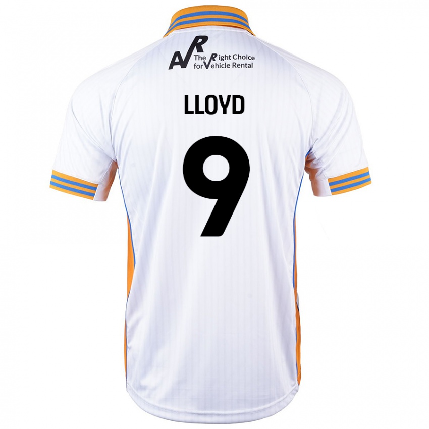 Kinder George Lloyd #9 Weiß Auswärtstrikot Trikot 2024/25 T-Shirt Österreich