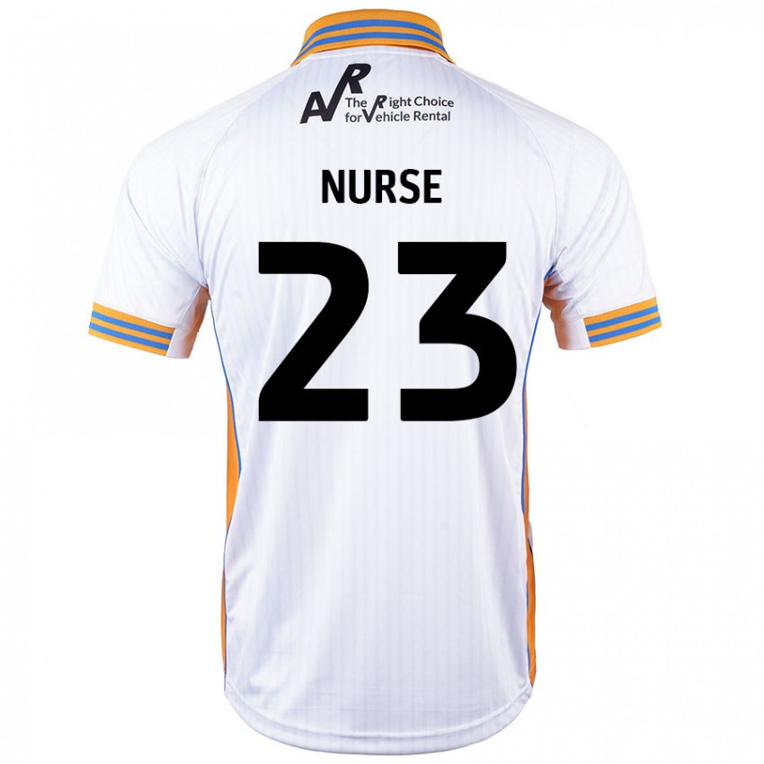 Kinder George Nurse #23 Weiß Auswärtstrikot Trikot 2024/25 T-Shirt Österreich